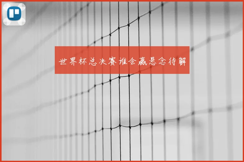 世界杯总决赛谁会赢悬念待解